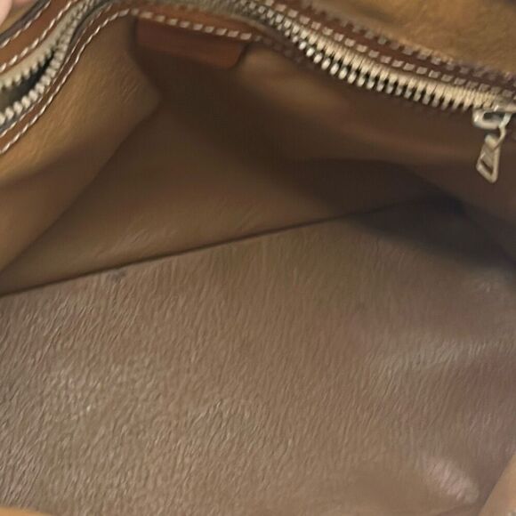 Celine Alma Top Handle Shoulder Bag Brown Triomphe Signature Logo Print - Picture 12 of 15